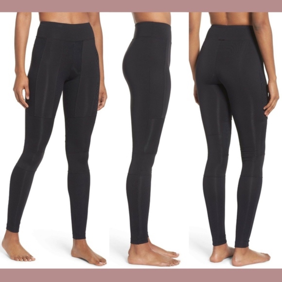 NWT $135 KORAL Rappel High Waist‎ Leggings in Black [SZ Large ] - Picture 1 of 11